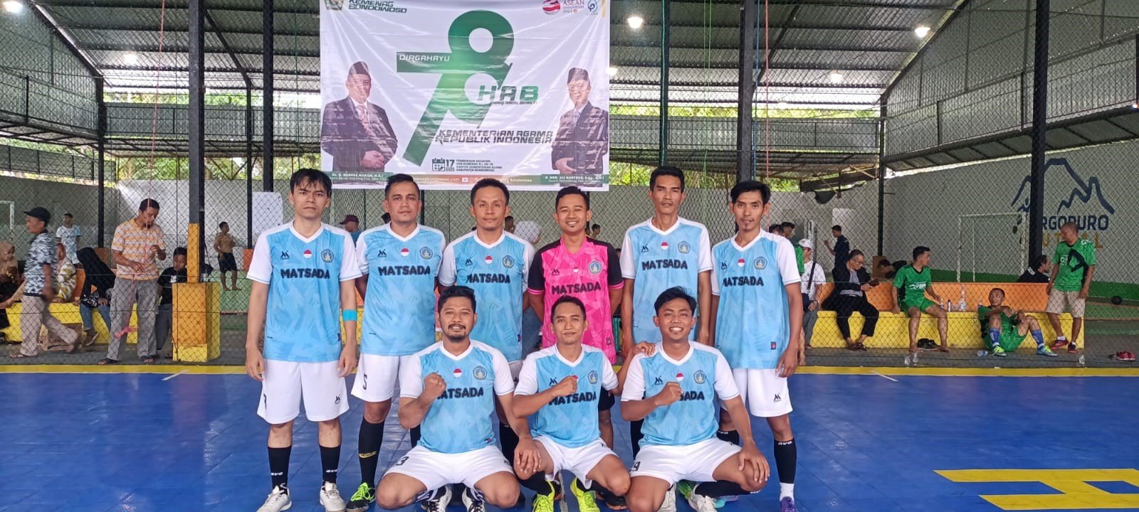 Guru dan Tendik Matsada Juara Futsal dalam Rangka HAB Kemenag ke 78