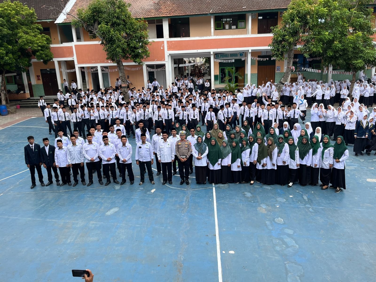 Gandeng Satlantas Polres Bondowoso, Matsada Mengedukasi Tertib Lalu Lintas